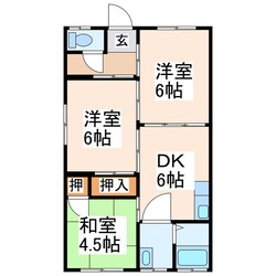 古城ハイツの物件間取画像